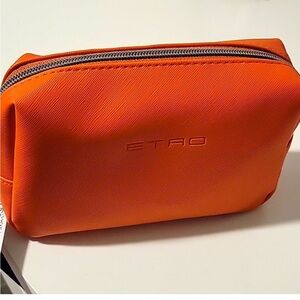 COPY - NWT ETRO orange cosmetic bag
